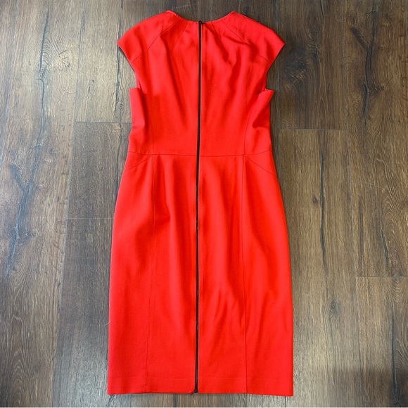 Narciso Rodriguez Barney’s New York Orange virgin wool shift dress SZ 44/8 - Picture 6 of 6